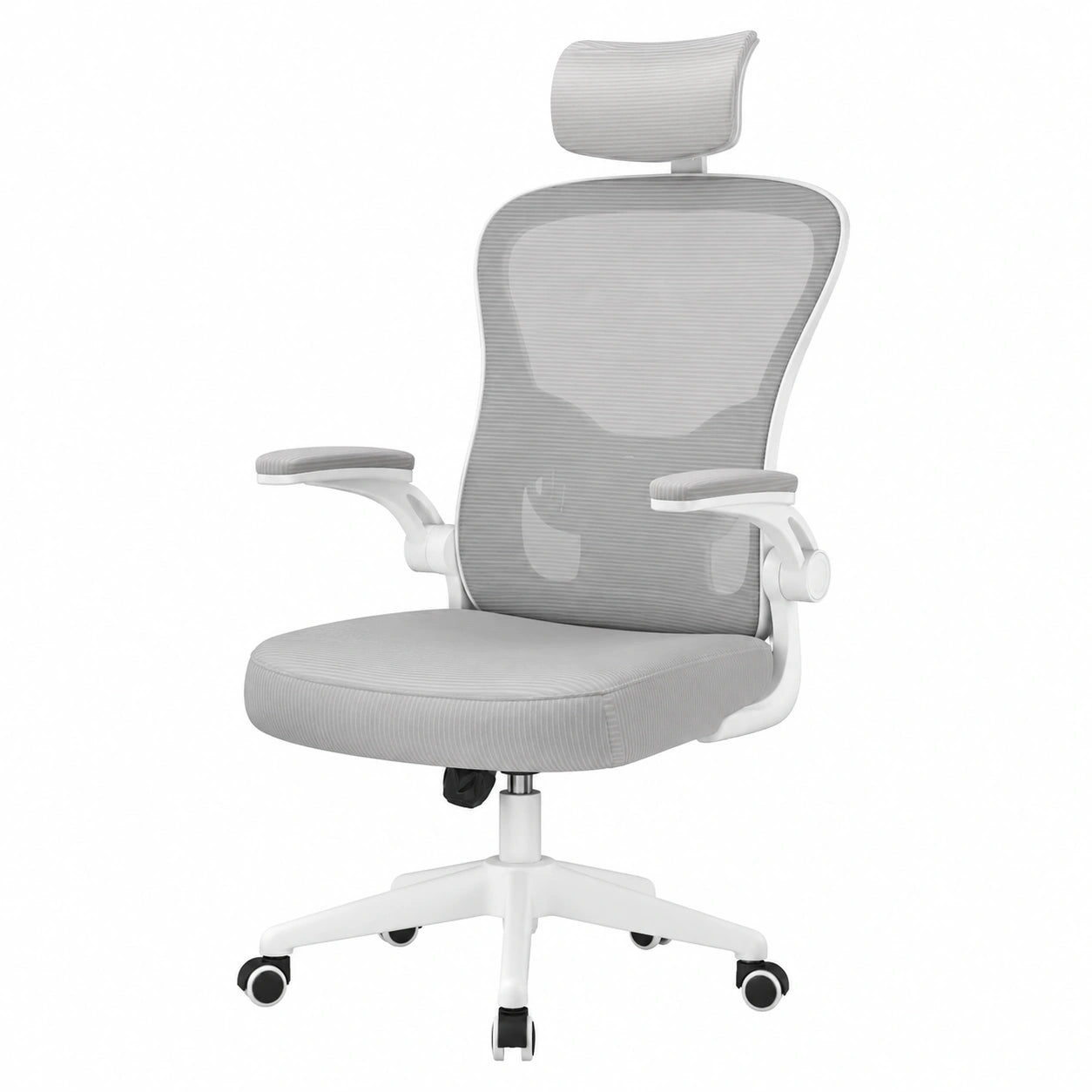 Sedia da Ufficio, Sedia Ufficio Ergonomica, Poltrona Ufficio con Poggiatesta e 90° Bracciolo Regolabile, Sedia scrivania Traspirante con Supporto