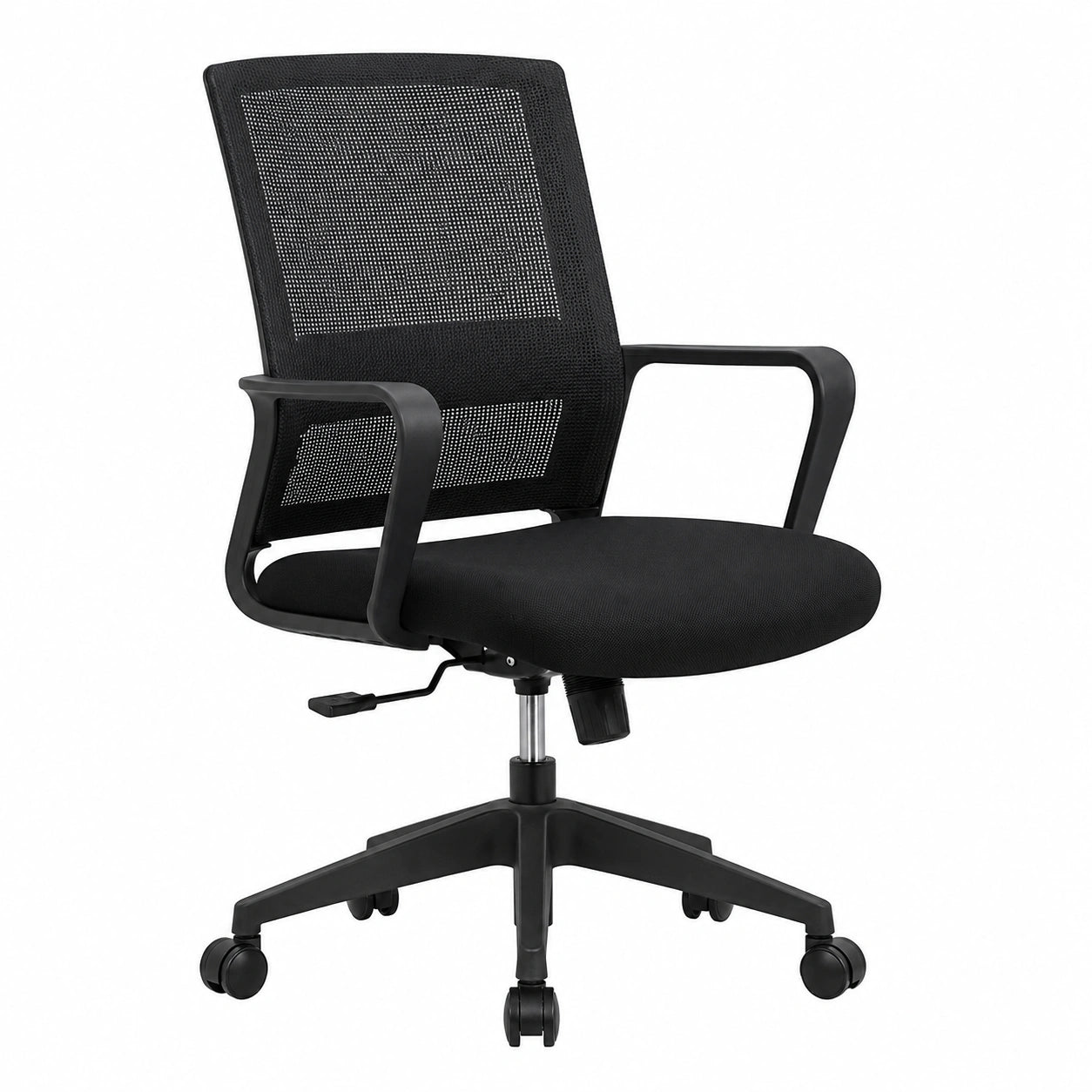 Sedia da Ufficio Ergonomica Posturale, Poltrona Ufficio con Supporto Lombare, Sedia Comoda Scrivania con Rotelle, Braccioli, Regolabile in Altezza