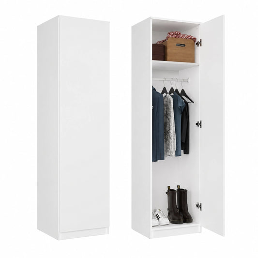 Armadio 50 × 50 × 180 cm, 4 ripiani, ideale per una camera da letto, corridoio, cameretta dei bambini o ufficio