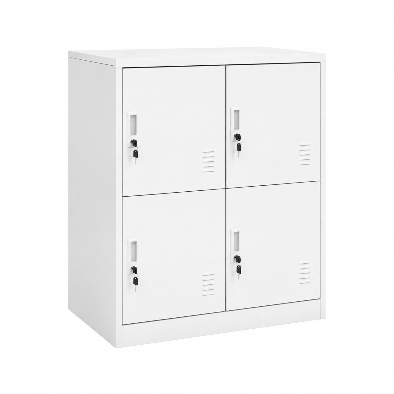 Armadio Ufficio, Armadi Metallici, Armadio Spogliatoio, Armadio in Metallo, Armadietto con Chiave in Acciaio Grigio Chiaro 90 × 45 × 92,5 cm