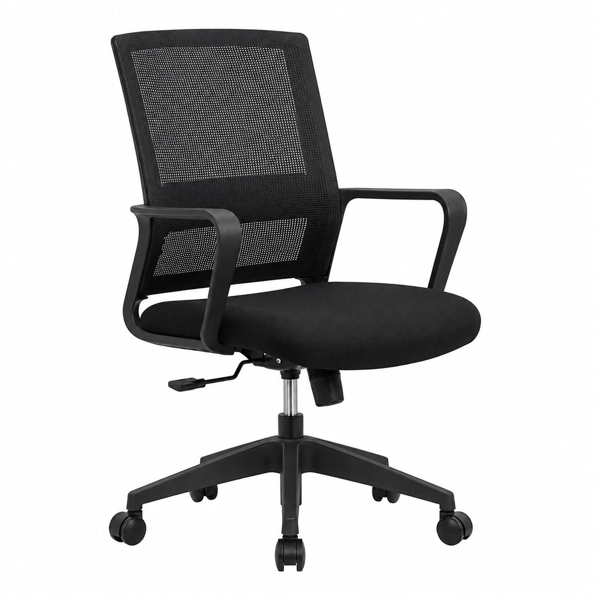 Sedia da Ufficio Ergonomica Posturale, Poltrona Ufficio con Supporto Lombare, Sedia Comoda Scrivania con Rotelle, Braccioli, Regolabile in Altezza