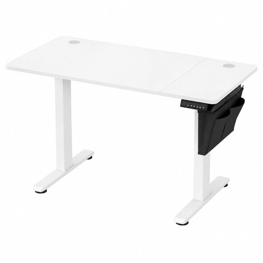 Scrivania Regolabile in Altezza Elettrica, 120 × 60 cm, Scrivania Elettrica, Tavolo con Memoria per 4 Altezze, Porta USB-C