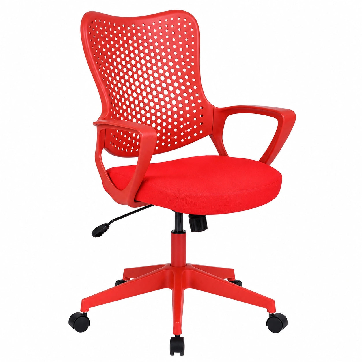 Sedia da Ufficio Ergonomica, con Schienale Reclinabile, Regolabile in Altezza, Sedia Scrivania con Seduta Girevole 360°e Ruote per Ufficio, Studio